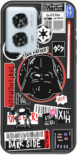 Star Wars Darth Vader Motorola Edge 50 Fusion 5G Schwarzes TPU Schwarzes Silikon