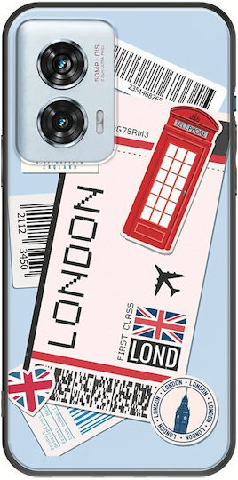 Ticket To London Motorola Edge 50 Fusion 5g Black Tpu Μαύρη Σιλικόνη