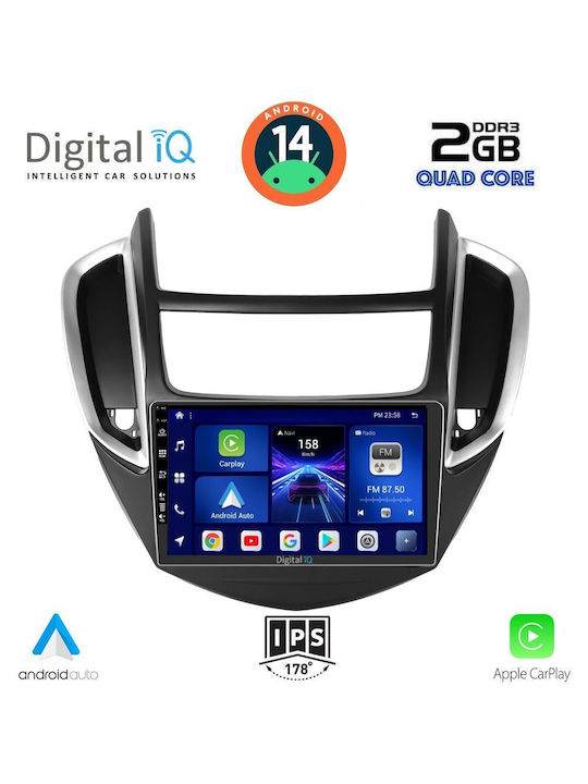 Digital IQ Ηχοσύστημα Αυτοκινήτου για Chevrolet Trax 2014-2022 (Bluetooth/USB/WiFi/GPS/Apple-Carplay/Android-Auto) με Οθόνη Αφής 9"