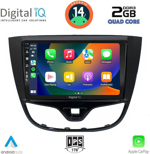 Digital IQ Ηχοσύστημα Αυτοκινήτου για Opel Karl 2014-2019 (Bluetooth/USB/AUX/WiFi/GPS/Apple-Carplay/Android-Auto) με Οθόνη Αφής 10"