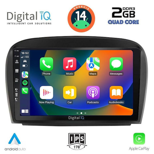 Digital IQ Auto-Audiosystem für Mercedes-Benz Online-Handel 2006-2012 (Bluetooth/USB/AUX/WiFi/GPS/Apple-Carplay/Android-Auto) mit Touchscreen 9"