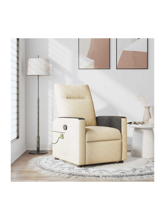 Relax Armchair Massage with Footstool Cream 50x...