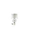 Zen Collection Table Lamp with Black Shade and White Base