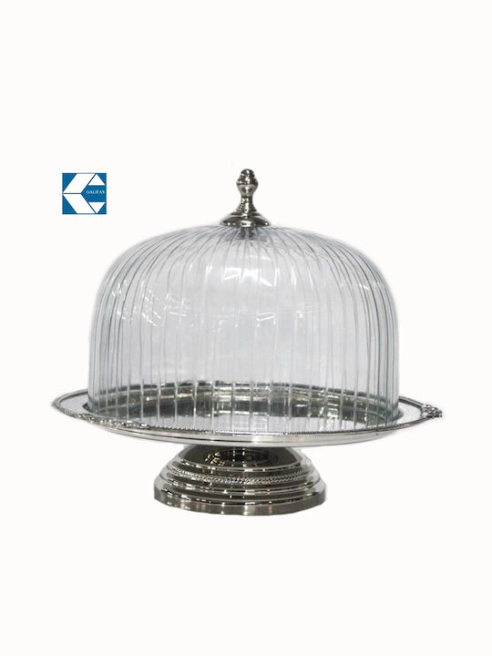 Galifas Kuchenständer Metallisch Silber 23x23x22cm