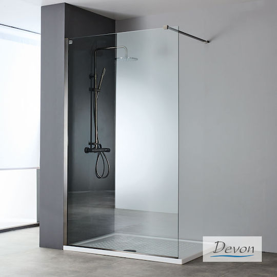 Devon Iwis Walk-in Divider de verandă Duș cu Glisare Ușă 46-68x200cm