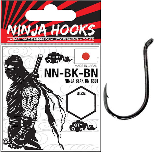 Ninja Beak Haken Bn 6301 #4/0 5 Stück
