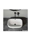 Sanindusa Aufgesetztes Waschbecken Porzellan 56x40x16cm White