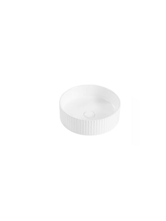 Sanindusa Countertop Sink Porcelain 36x36x12cm White