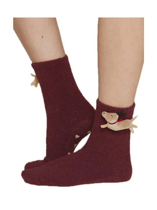 Noidinotte Socks Burgundy