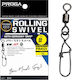 Proga Rolling Germania Snap Swivel Pr4121 #6 17kg 11 Bucăți