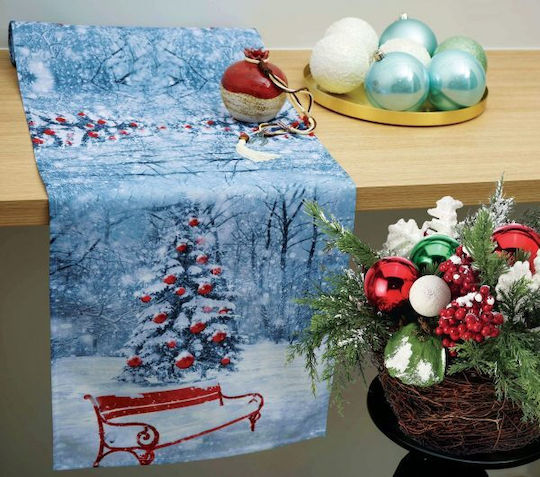 Ilis Home Christmas Tablecloth Runner Fabric L170xW40cm.