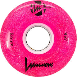 Luminous 62mm/85a Glitter Pink Wheels Set of 4 52.luwl-qlu6285-gl-pk