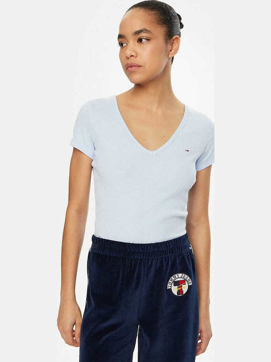 Tommy Hilfiger Essential Γυναικείο T-shirt Γαλάζιο