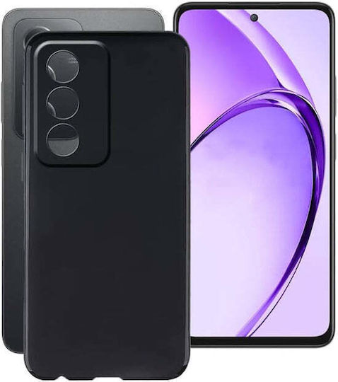 Oppo Back Cover Σιλικόνης / Πλαστικό Ανθεκτικό Μαύρο (Oppo A80 5G)