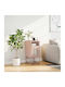 Nachttisch Metall Rosa 36x39x78cm