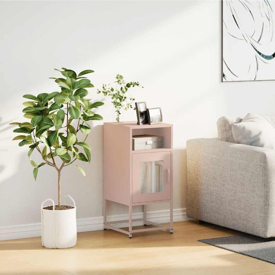 Nachttisch Metall Rosa 36x39x78cm