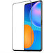 Techwave 5D 0.3mm Full Glue Full Face Tempered Glass Μαύρο (Huawei P Smart 2021)