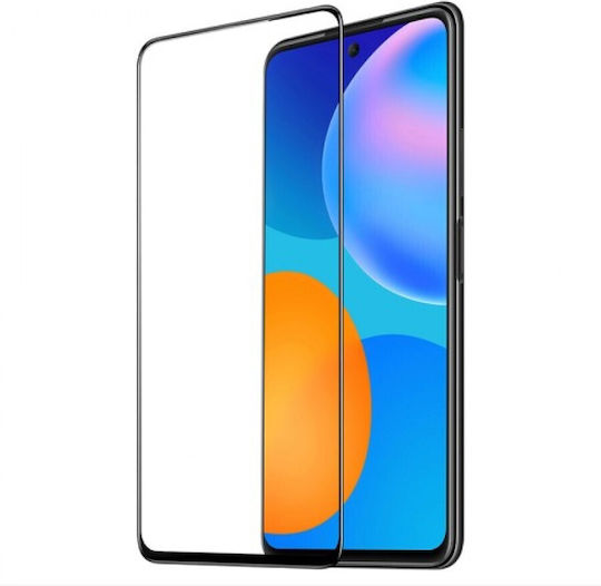 Techwave 5D 0.3mm Full Glue Full Face Tempered Glass Μαύρο (Huawei P Smart 2021)