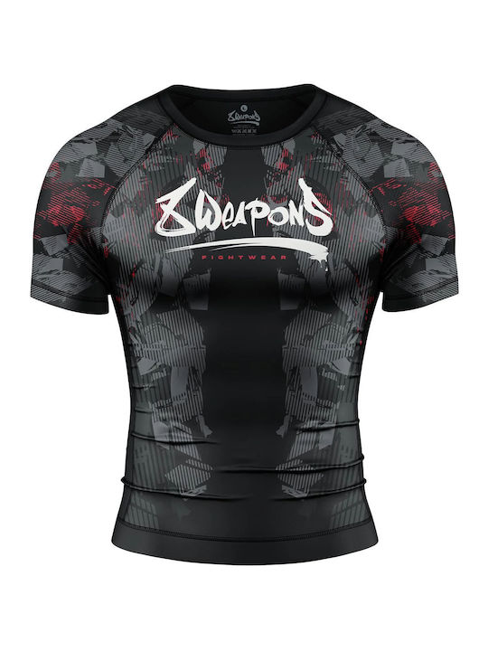 8 Weapons Short Sleeve Shirt 8300013-4-BKRE for Jiu-Jitsu Black