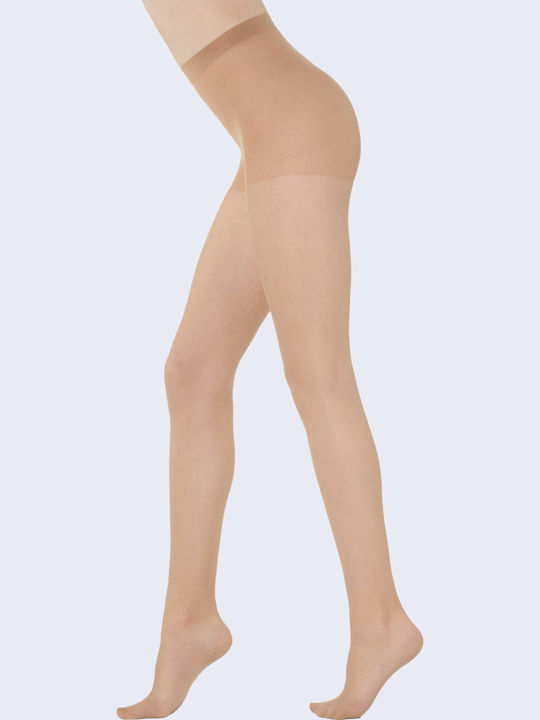 Ciorapi dama 20 Den cu Stitch Beige Caramel