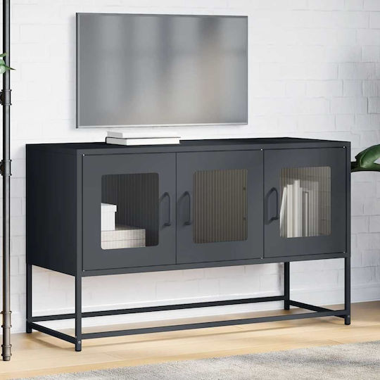 Metallic Anthracite TV Stand L100.5xD39xH60.5cm