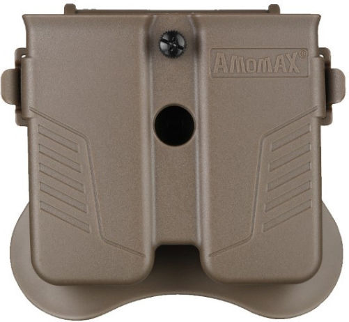 Amomax Universal Double Pistol Magazine Pouch Coyote Tan