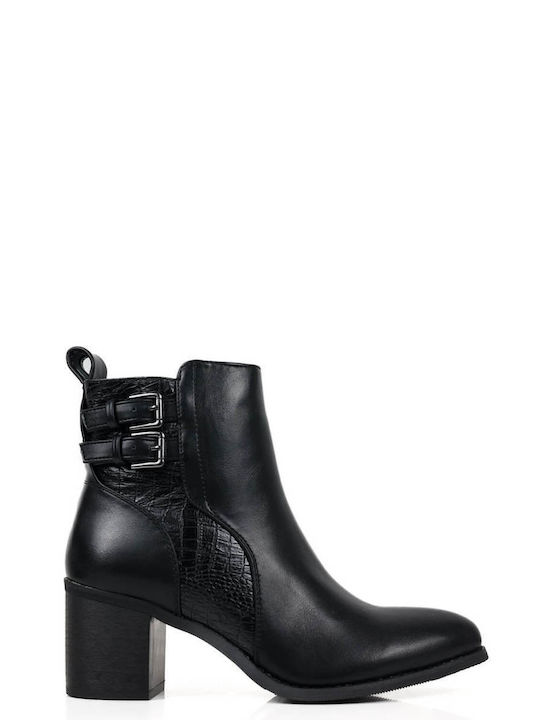 Black Chic & Stylish Heeled Ankle Boots