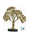 Decorative Metal Gold Tree Wooden Base 32x8x36cm Galifas 9910837 Galifas