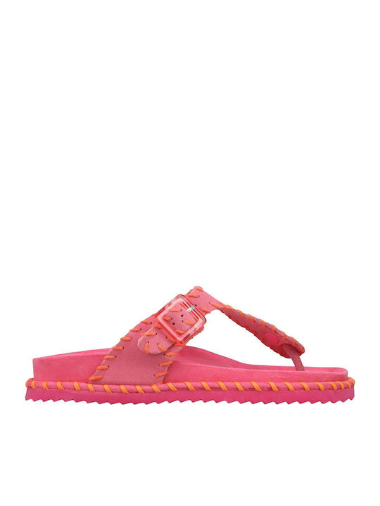 Flache Sandalen für Damen in Rosa Farbe