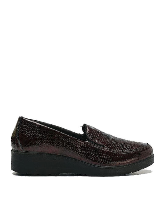 Δερμάτινα Γυναικεία Loafers σε Καφέ Χρώμα