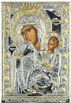 Panagia Paramythia Replica of Miraculous Icon Authentic Product of Vatopedi Monastery Holy Great Monastery Vatopedi 030401000018 24 X 17 Cm