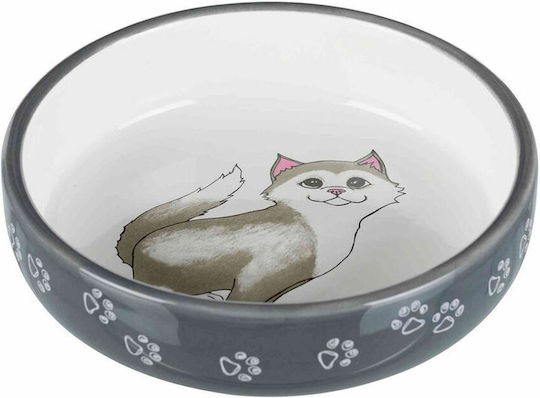 Trixie Plate Water for Cat 300ml in White Color