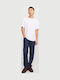 Mike Men's Elastic Jeans Pants With Regular Tapered Fit Blue