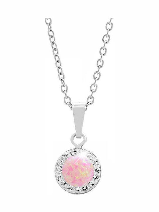 JSB Match Diabolo Necklace from Silver Pink