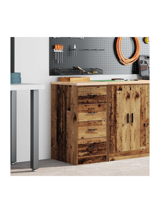 Living Room Cabinet Made of Solid Wood Brown 40...