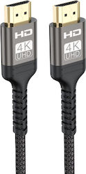 Naxius HDMI 2.0 HDMI мъжки - HDMI мъжки 3м Черен Naxius HDMI 2.0 HDMI мъжки - HDMI мъжки 3м Черен