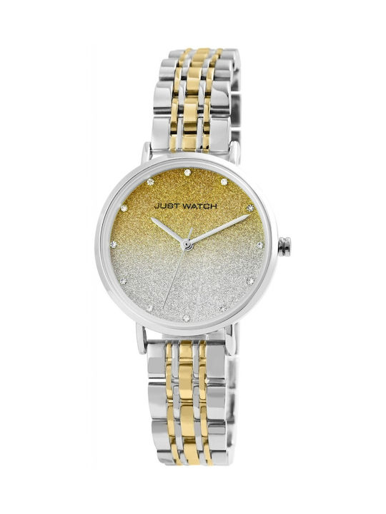 Just Watch Women's Watch with Gold Metal Bracelet