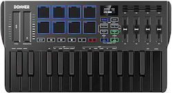 Donner IKLDNNMID0001 Midi Controller Μαύρο Donner IKLDNNMID0001 Midi Controller Μαύρο