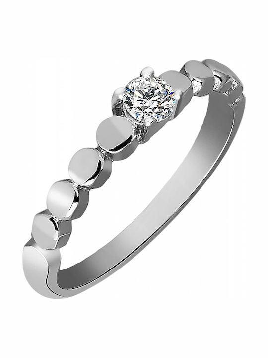 Akzent Ring with Zircon made of Steel