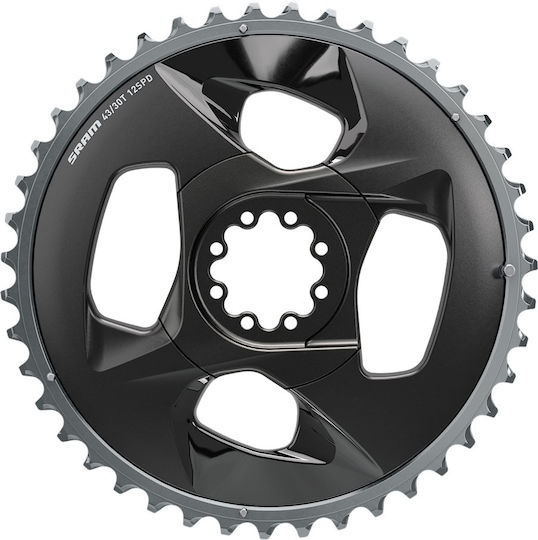 Sram Road Chainring 43t 94bcd 2x12 Force Wide Polar Grey Cover Plate