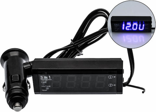 Uhr, Thermometer und Spannungsmesser Für das Auto 19mm