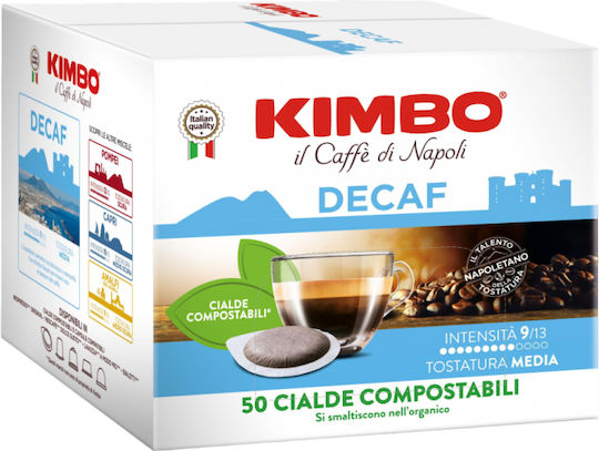 Kimbo Κάψουλες Espresso Decaffeine Συμβατές με Μηχανή E.S.E. Pod 50caps