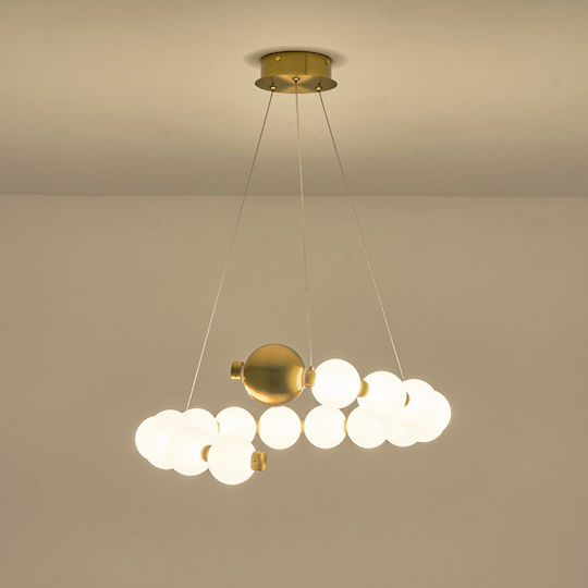 Eurolamp Trea Deckenleuchte Bronze LED mit Warmen Weiß Licht 53x15x124cm