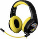Konix Pac-Man Auf dem Ohr Multimedia-Headsets mit Mikrofon und Verbindung 3,5 mm Klinke in Schwarz Farbe