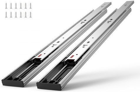 Vevor 10 Pairs Drawer Slides 609.6mm Side Mount Heavy Duty Soft Close 100lbs Load Czcjctdg100l9kg10v0