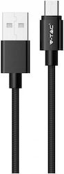 V-TAC Platinum 8488 Regular USB 2.0 σε micro USB 1m Μαύρο