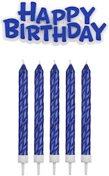 Pme Happy Birthday Candle Set Blue
