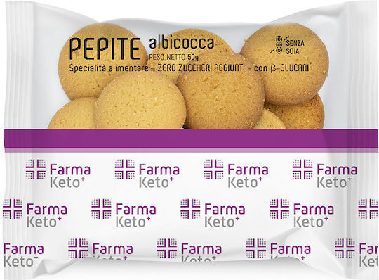 Farmaketo Keto Protein Biscuits Apricot Flavor 50g