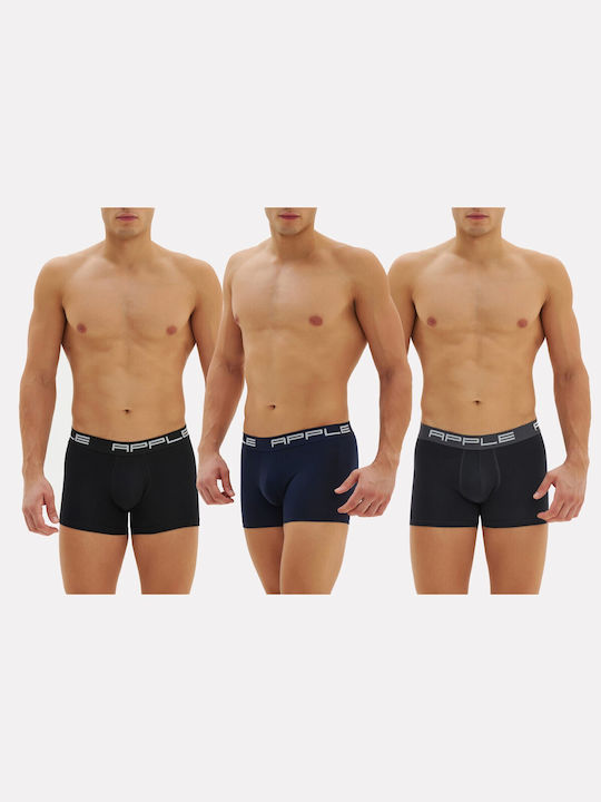 Apple Boxer Men's Boxers Black 3Pack