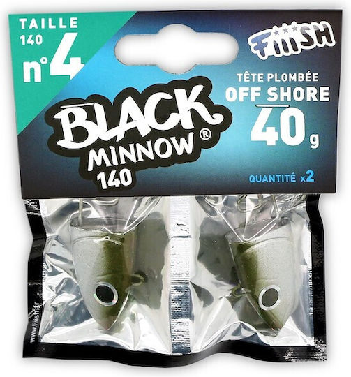 Fiiish Black Minnow Jighead No4-140mm Bm872 Fluo Pink 2x40gr-off Shore